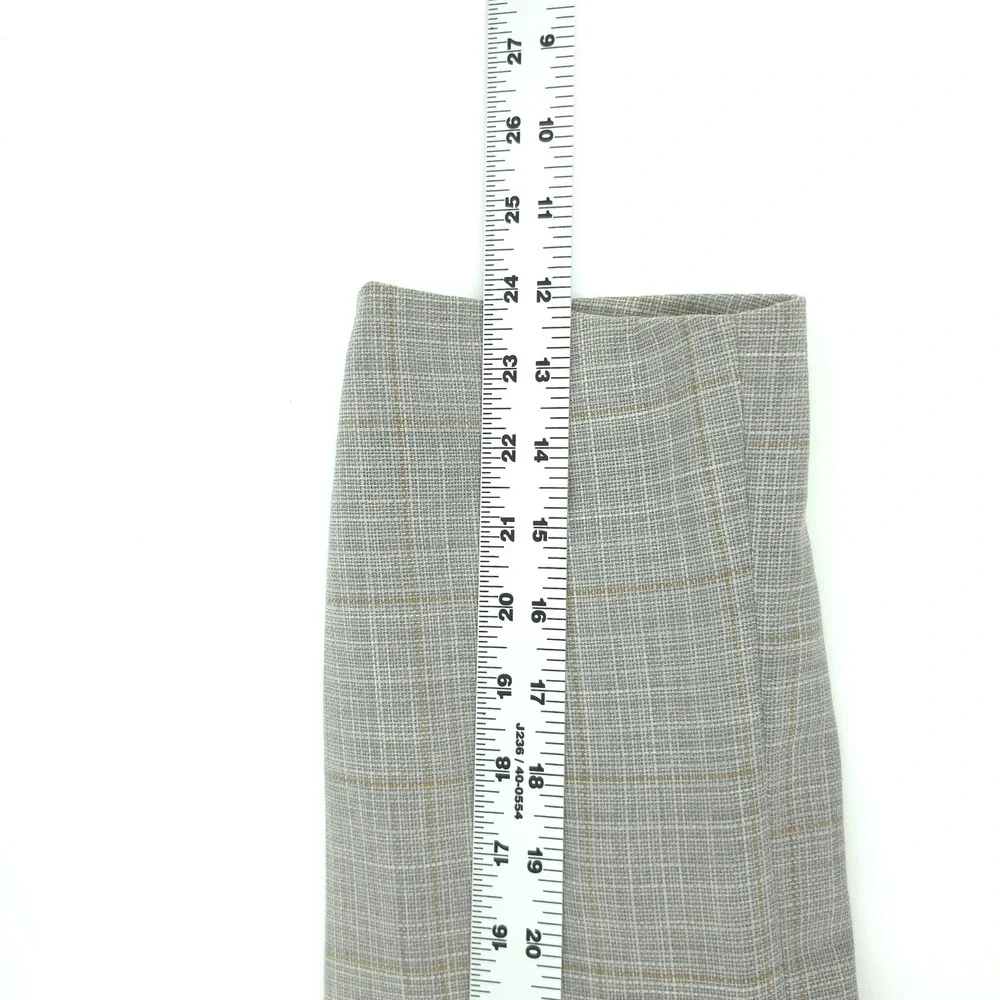Zanella Mens Sport Coat Loro Piana Wool Grey Plaid 46R Made in Italy 2 Button